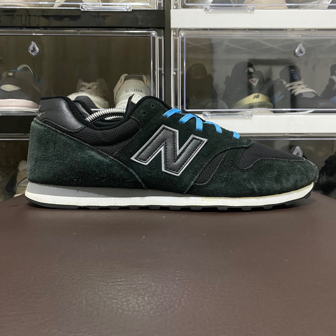 New balance 373 Black Blue Fesyen Pria Sepatu Sneakers di