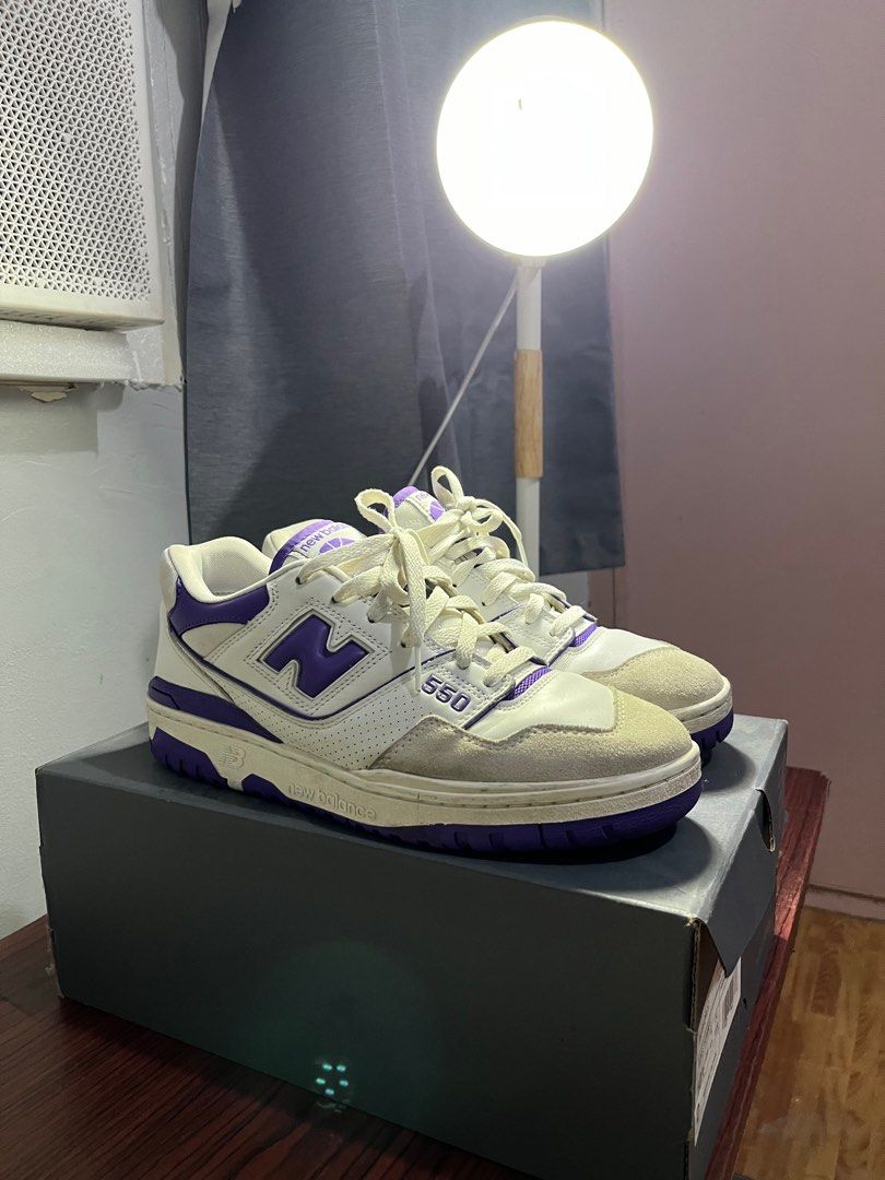 New Balance 550 (Category: Sneakers) located in Quezon City. Submitted by chris.secondhand (Listing ID 1283814303, Image 1). Description: Used, Original Sz 10 US 8/10 dirty, minimal creasing no dragheels +sf, pref via lalamove pwede swap sa nb 610v1 .