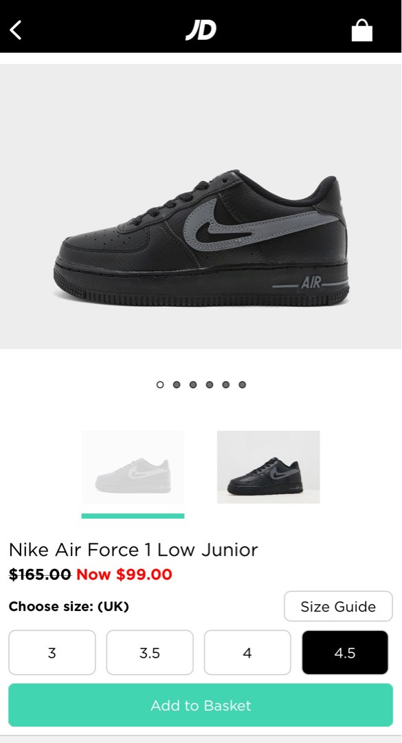 Nike air force 1 junior low hot sale
