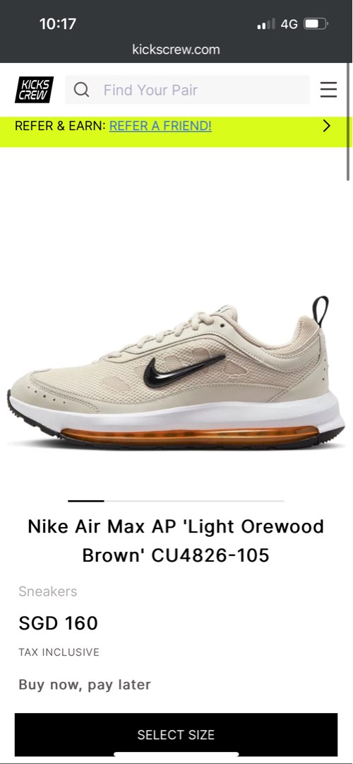 Buy now pay clearance later nike air max