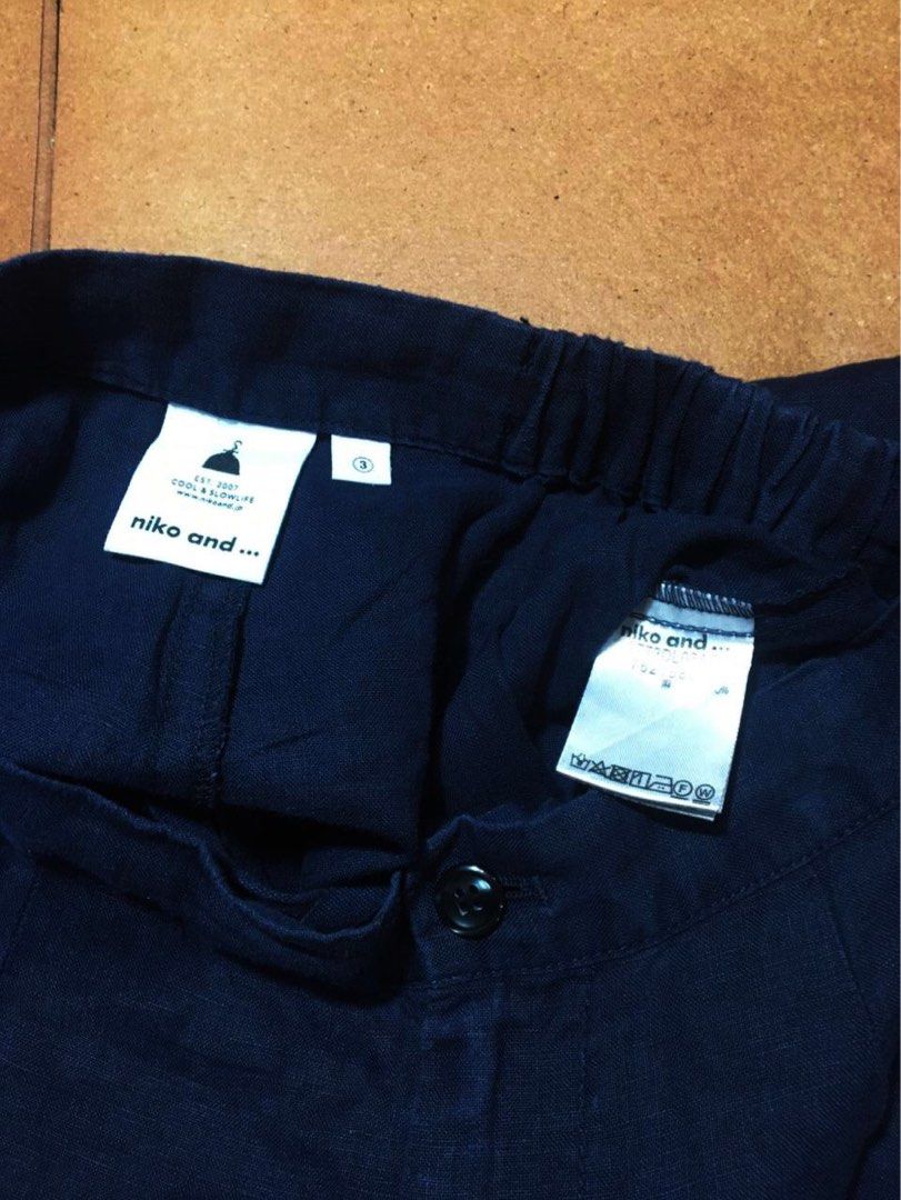 Niko and… Indigo blue Loose pants (Category: Other Bottoms) located in Quezon City. Submitted by manymoons. (Listing ID 1283727798, Image 2). Description: Niko and… Size 3 on tag Flat measurement Waist - 13” (Garterized) Crotch - 11” (from waist to crotch Length- 37” 110nikoand….