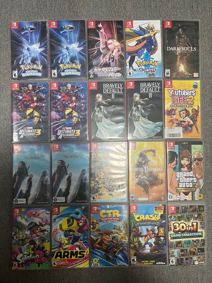 nintendo switch games (Category: Nintendo) located in Cabanatuan. Submitted by rodanjime08386 (Listing ID 1283681089, Image 2). Description: For sale/swap and Buying din tayo ng mga package at rush item ng nintendo switch (add ka nlng ng para s mga same value swap) With case 30 in 1 game collection - 1300 AOT 2 - 2000 Arms- 1200 Assassin creed the ezio cellection - 1100 Assassin creed remastered remasterise – 1000 Animal Crossing - 1700 Bravely D
