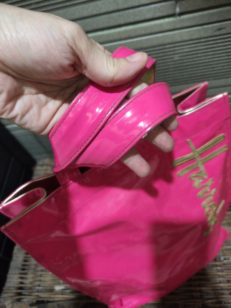 Original Harrods Tote Bag Pink / Tas Harrods Original, Barang Mewah