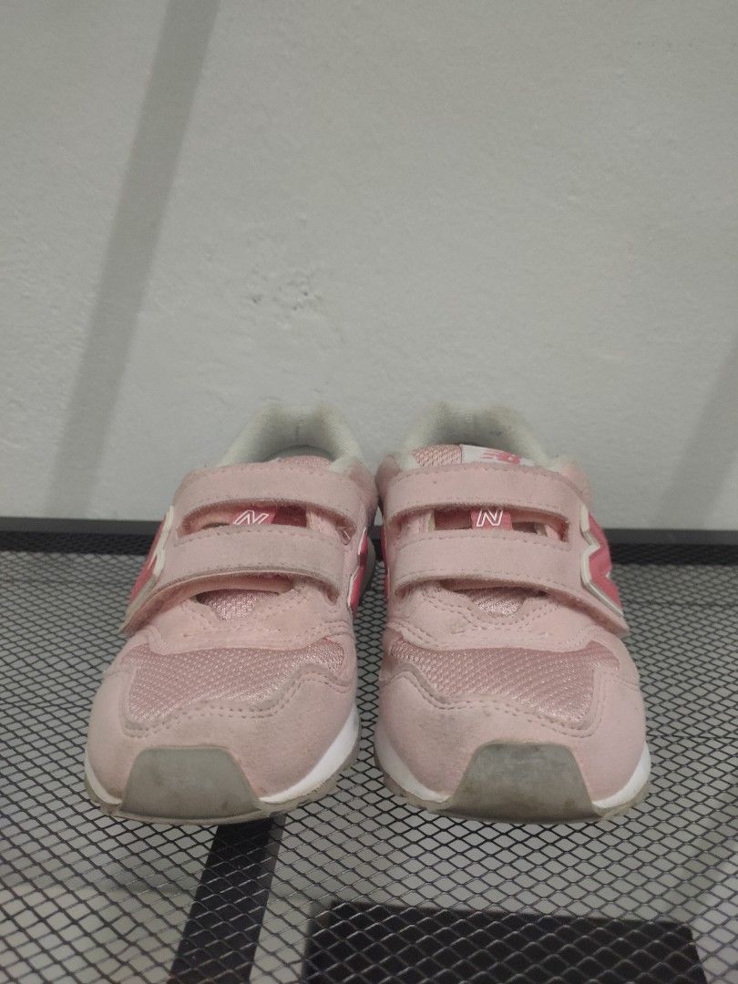 Original new balance 313 pink kids strap shoes Babies Kids Babies Kids Fashion on Carousell