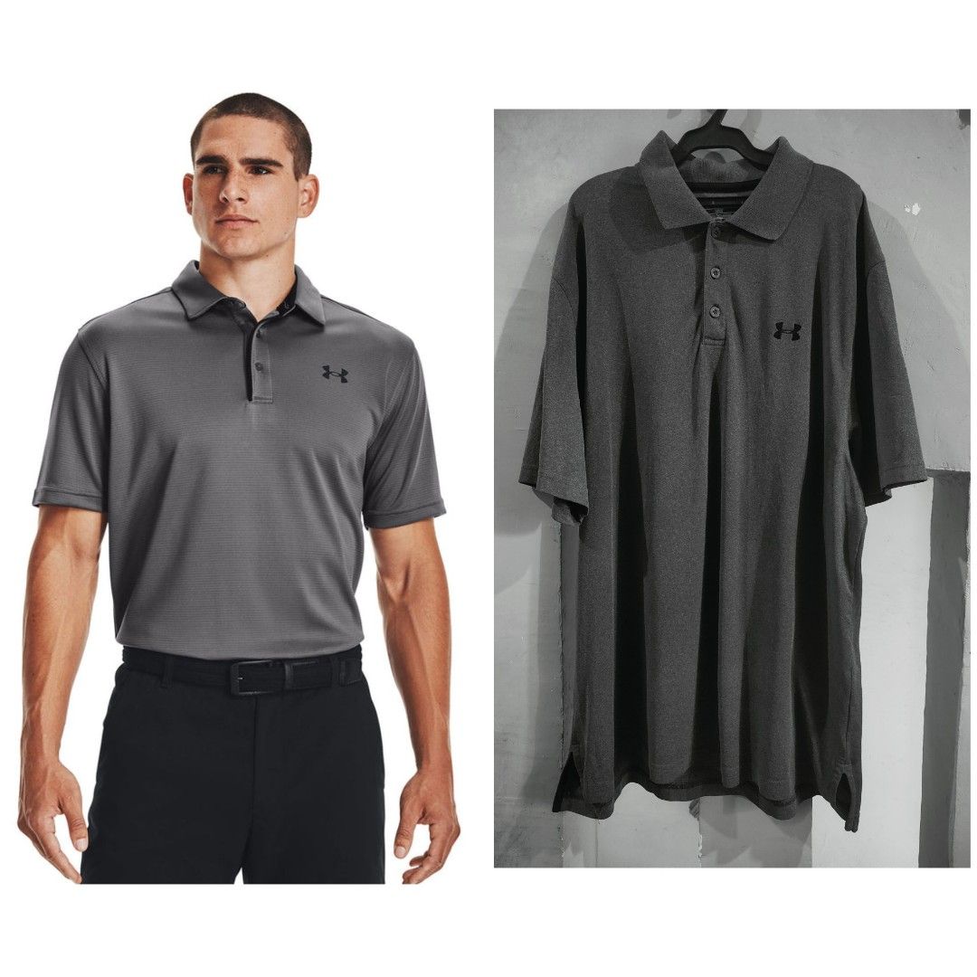 Original Under armour Heatgear Polo Shirt Preloved for Men Size fit to Large XL Men s Fashion Tops Sets Tshirts Polo Shirts on Carousell
