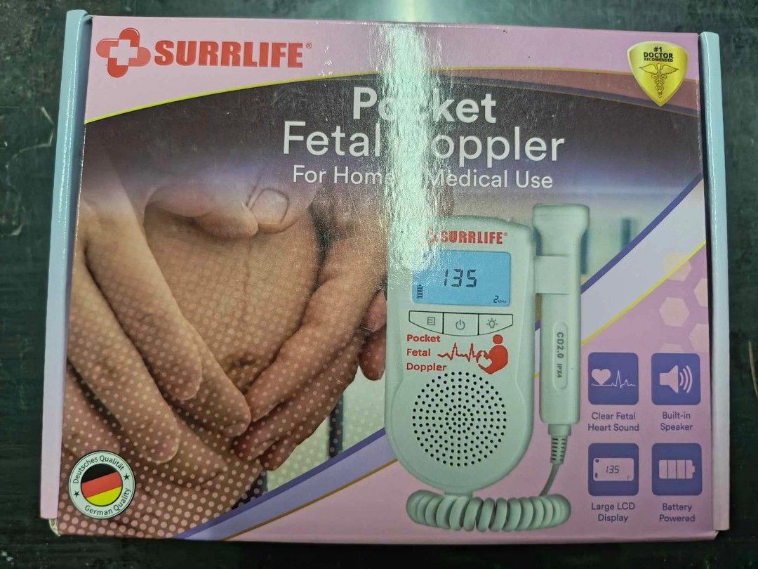 Pocket Fetal Doppler (Surrlife) (Category: Medical Supplies & Tools) located in Quezon City. Submitted by pjfalogme21 (Listing ID 1283735554, Image 2). Description: Available for pick up and delivery. Same day delivery within Metro Manila and nearby provinces. We accept COD, Bank Transfer, and Gcash payment. Pm for more details..