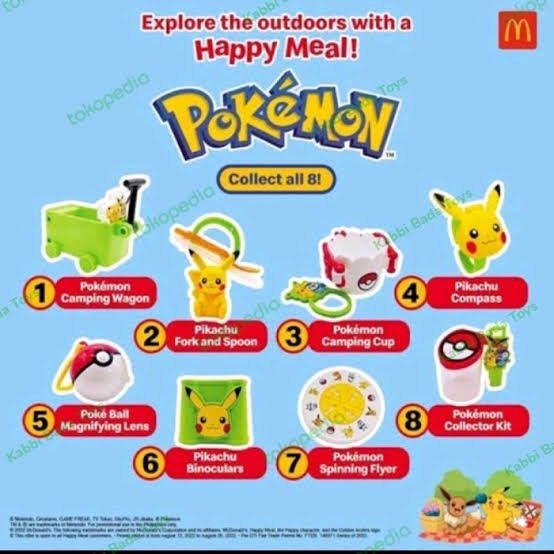 Pokemon Happy Meal 2024 (Pikachu), Toys & Collectibles, Mainan di Carousell
