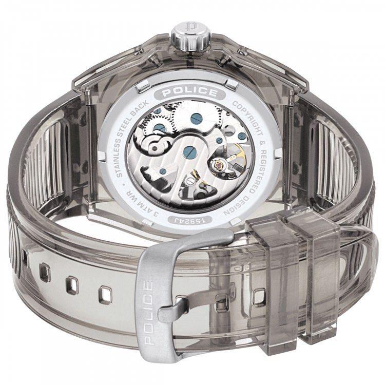 Police translucent top automatic watch
