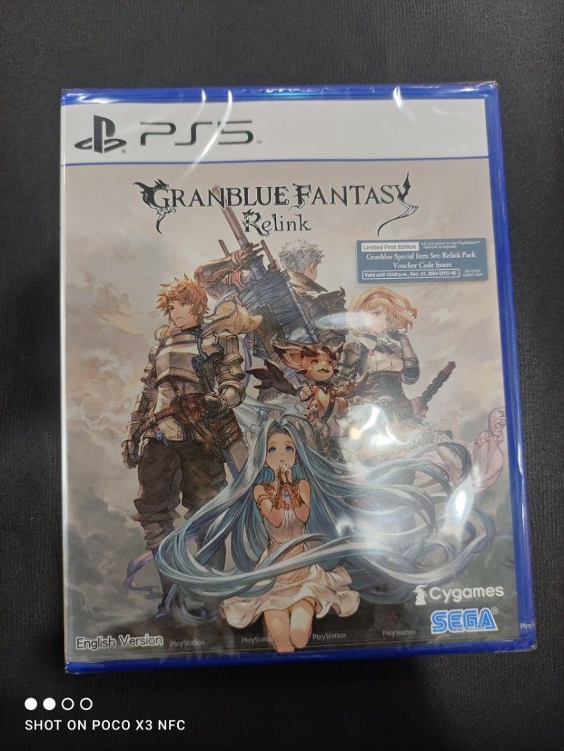 PS5 GRANBLUE FANTASY RELINK (Category: PlayStation) located in Makati City. Submitted by yomyom_onlineshop (Listing ID 1283728943, Image 1). Description: For Sale Only Brandnew Sealed No To trade/SWAP Delivery within the day Taguig Market Market Can book Via lalamove Less Time Less Effort Cod,Gcash,Banktransfer.