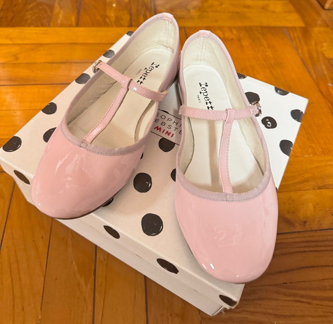 Repetto T strap pink ballerina flats Carousell