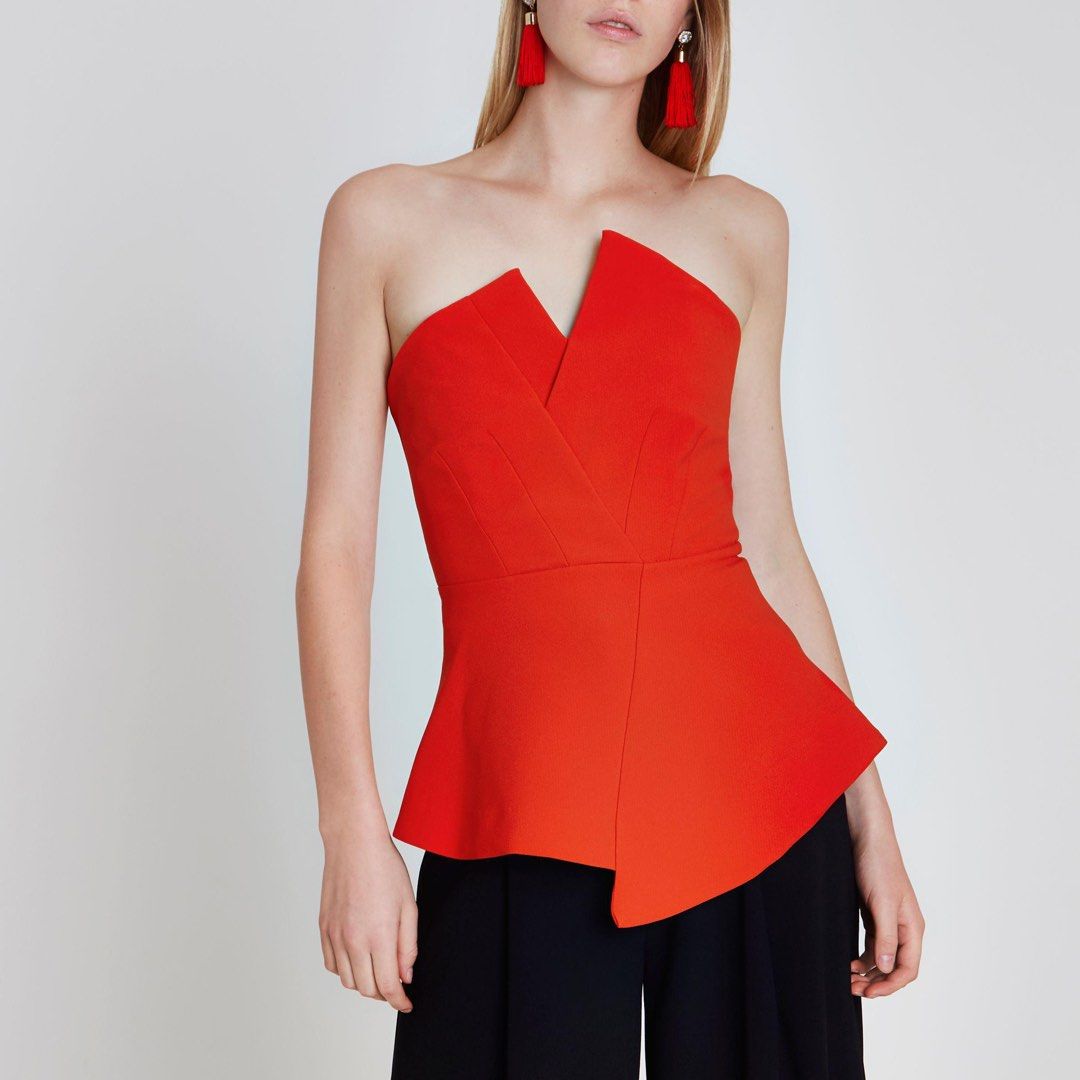 river island peplum top
