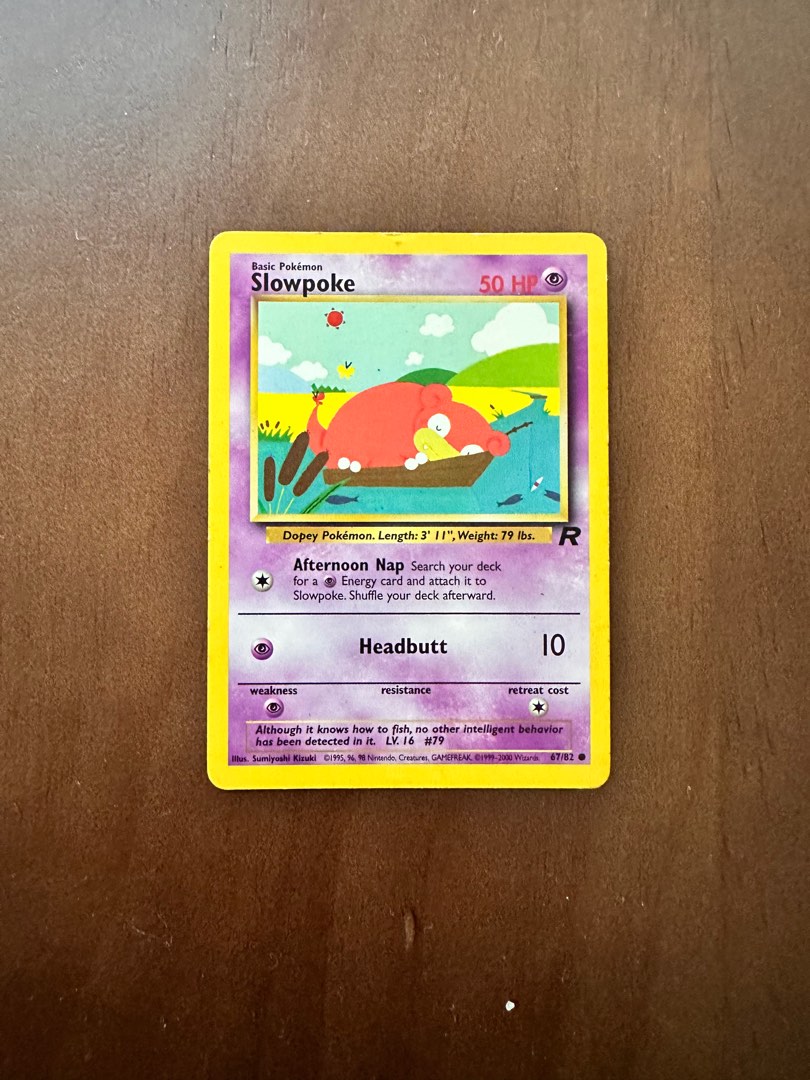 Zubat Pokmon Slowpoke Team Rocket EX Pokemon Card - 67/82, Lightly Played,  English TCG