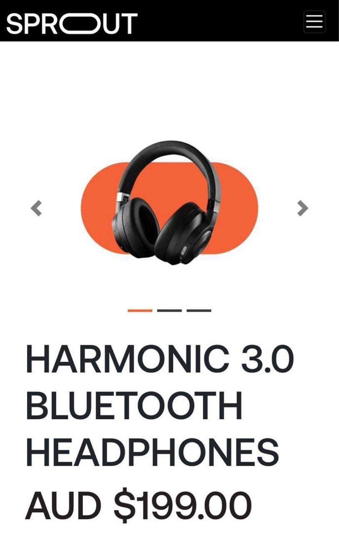 SPROUT HARMONIC 3.0 HEADPHONE Audio Headphones Headsets on