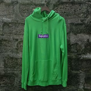 Supreme grass green box logo cheap