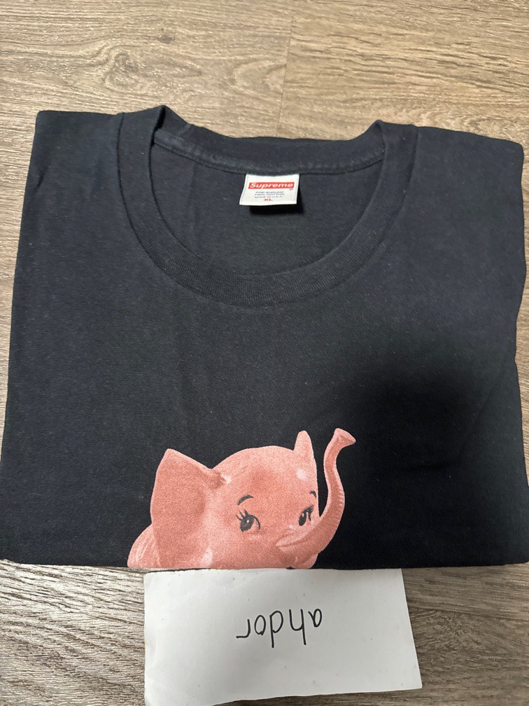 Supreme pink jumbo elephant Men s Fashion Tops Sets Tshirts