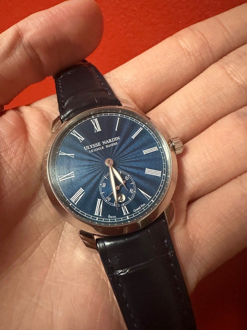 Cheapest Ulysse Nardin Classico Blue Enamel Luxury Watches on Carousell