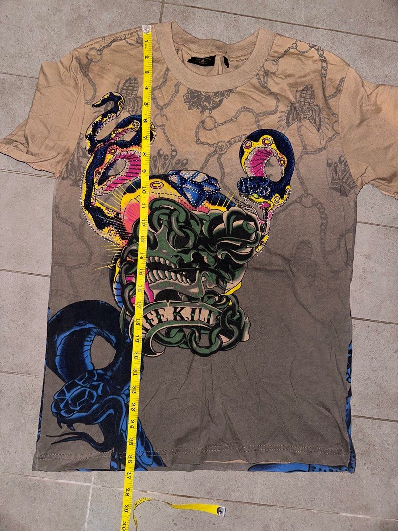Vintage Christian Audigier Ed Hardy T Shirt Men s Fashion Tops