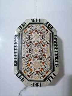 Vintage Octagonal Trinket Box inlay of Mother of Pearl Mosaic Laid