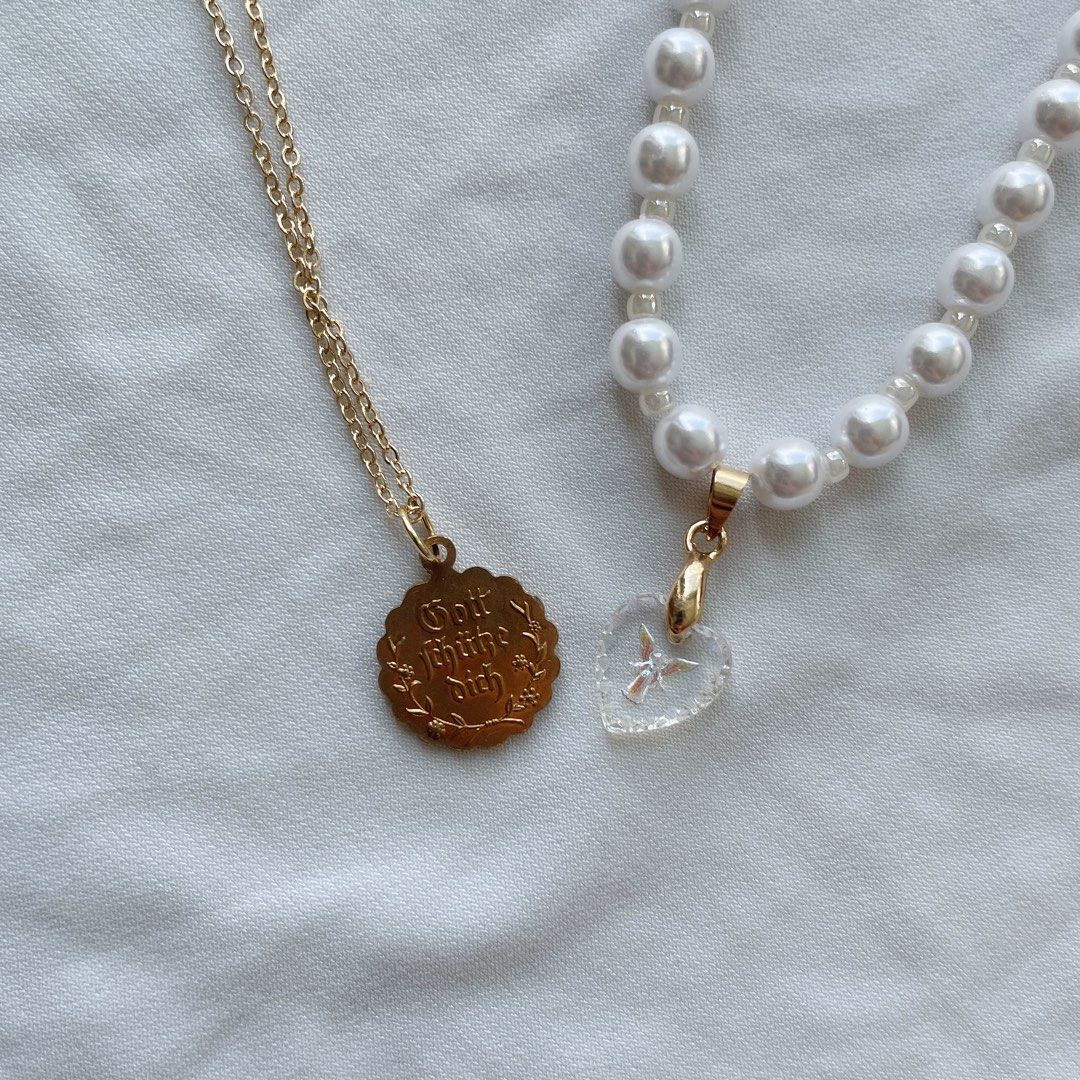 Vintage Raphael angel charm coquette necklaces Women s Fashion
