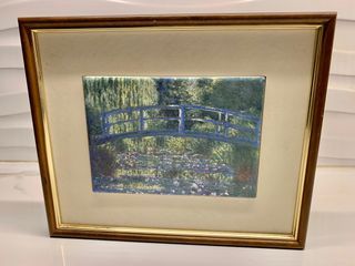 Water Lily: Green Harmony Monet, Claude 89X93 cm Musee d'Orsay Paris PHOTO RMN Otsuka Museum of Art  - Printed Tile In Wooden Frame