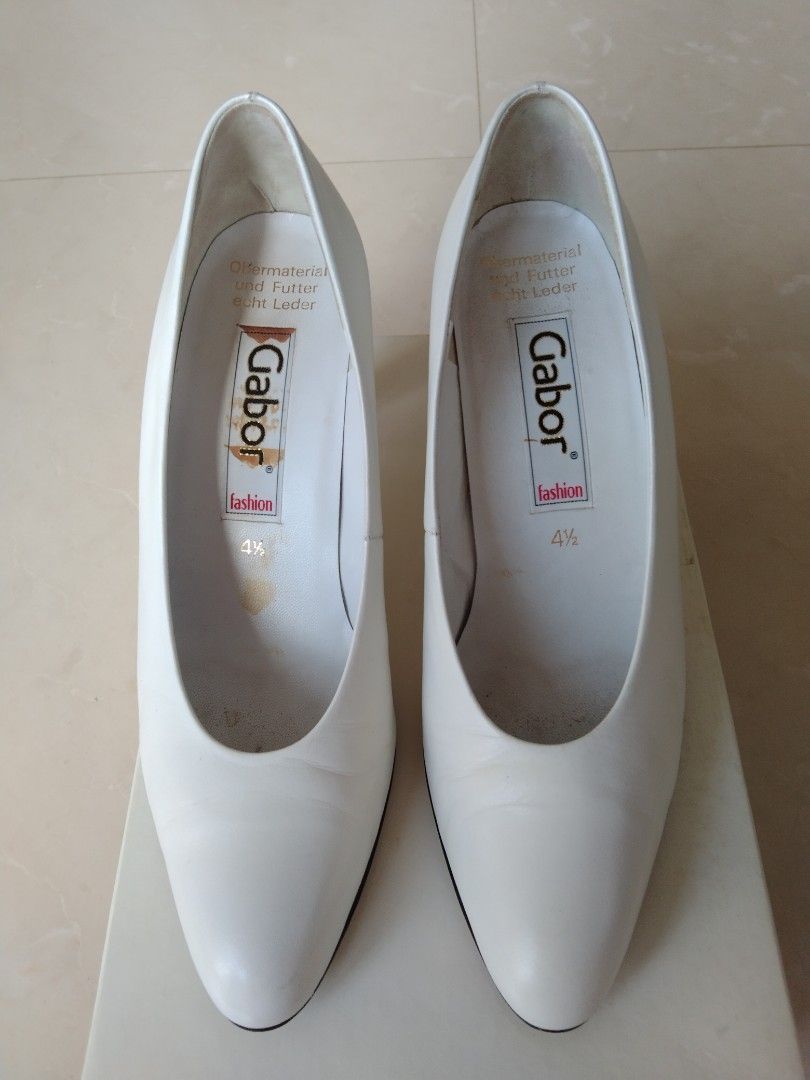 White high heels shoes