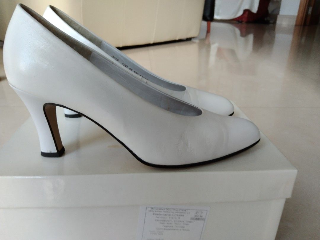 White shoes for women heels sale