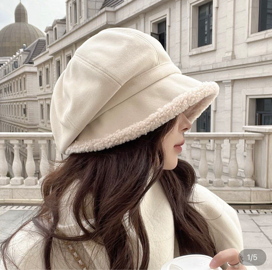 Winter hat off white Women s Fashion Watches Accessories Hats