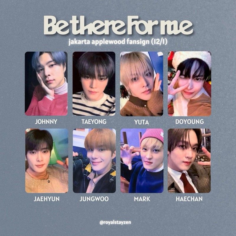 wts 420/8ea] nct 127 be there for me applewood jakarta pob