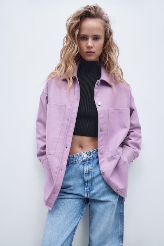 Purple outerwear online