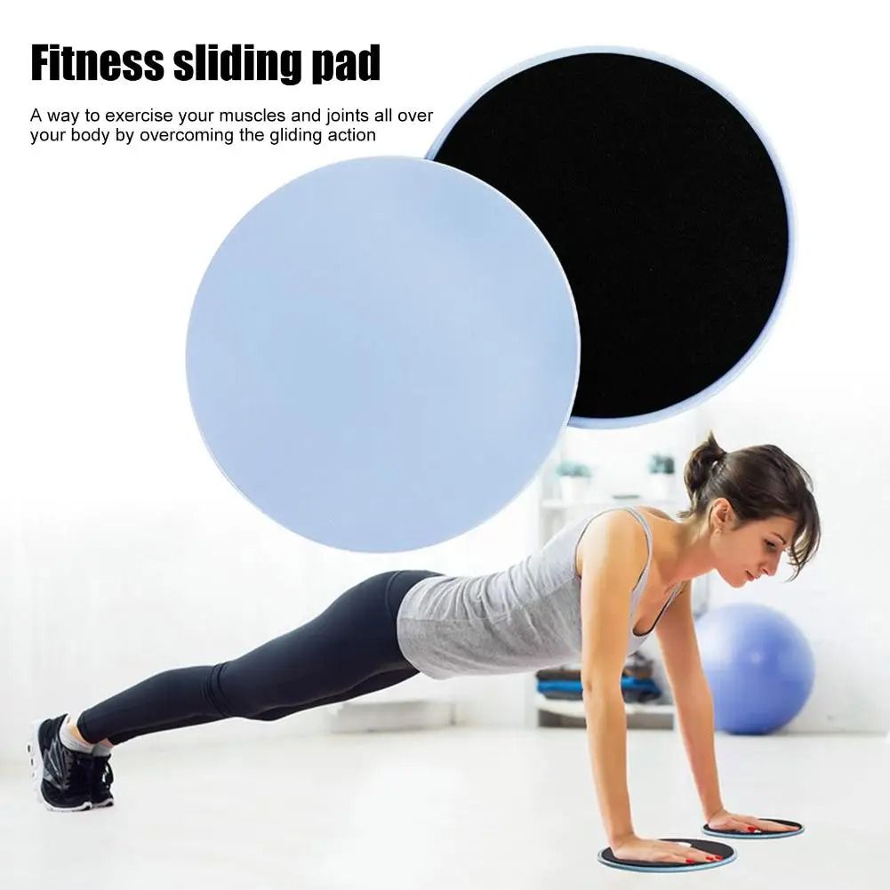 2PCS Fitness Core Sliders Exercise Gliding Discs Slider Full-Body Workout  Accessories Abdominal Training Yoga Sports Equipment, 運動產品, 運動與健身, 運動與健身-  有氧健身器材- Carousell