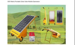 300 Watts Portable Solar Solar Mobile Generator