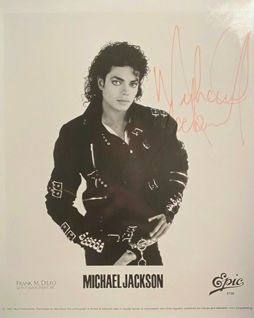 S*a様 貴重　Michael Jackson直筆サイン保証書付き