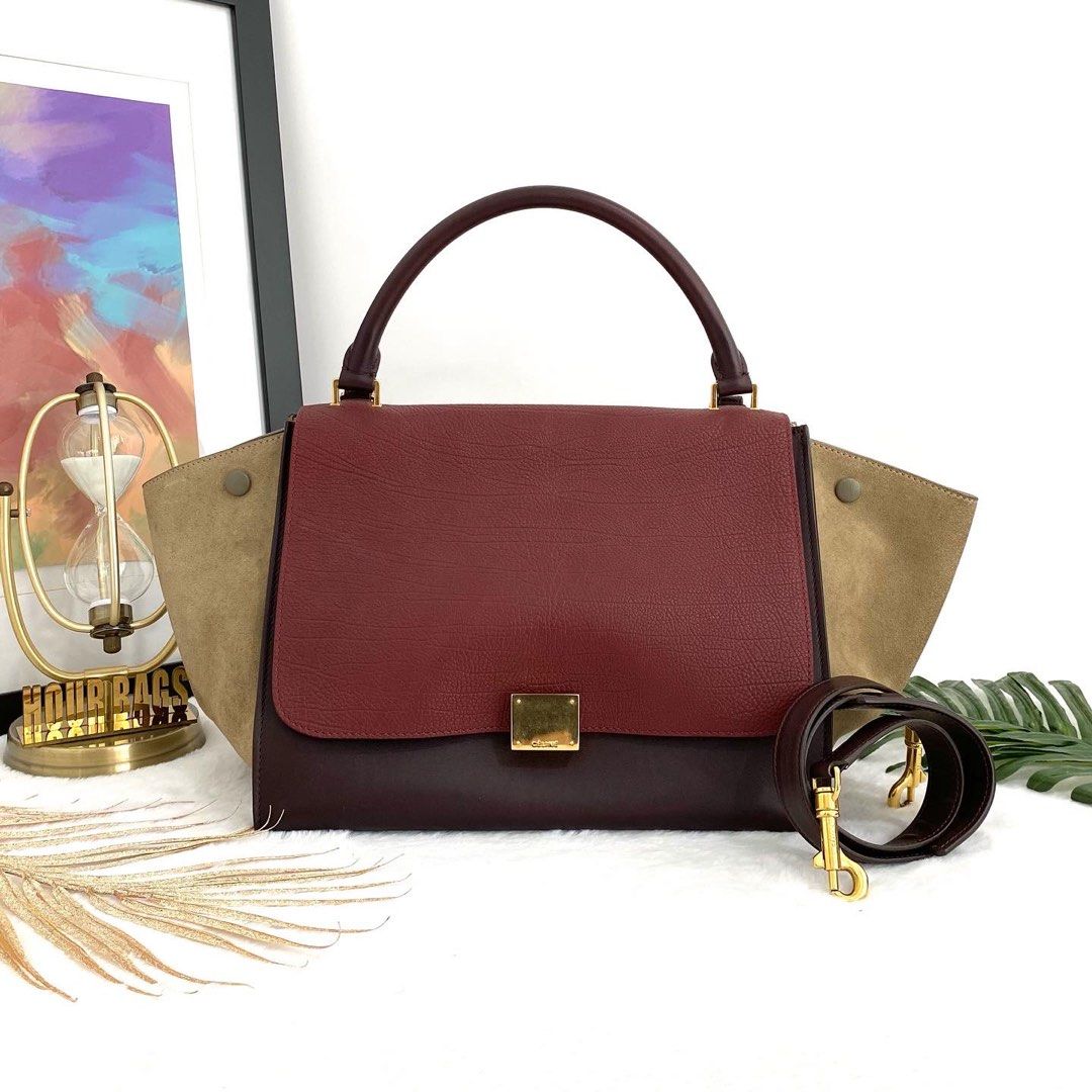 Celine tricolor trapeze bag store