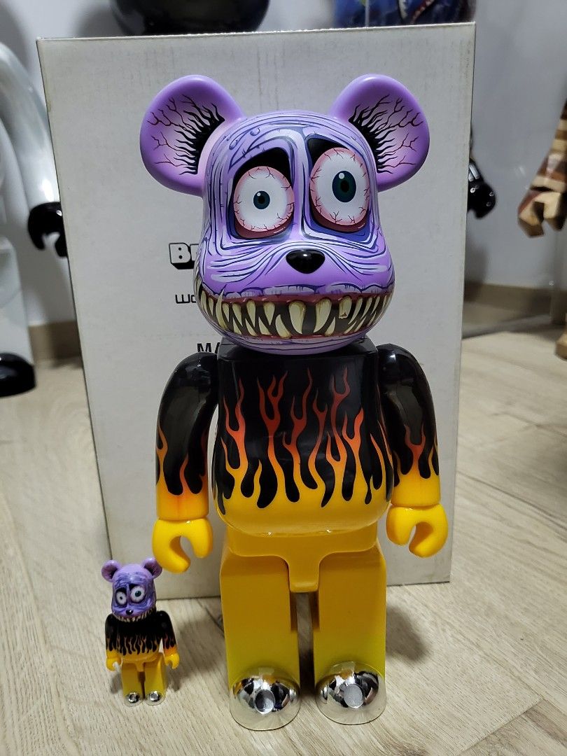 SALE> [絕版] BWWT Mark Parker Bearbrick 400% 100% 500% 簽名