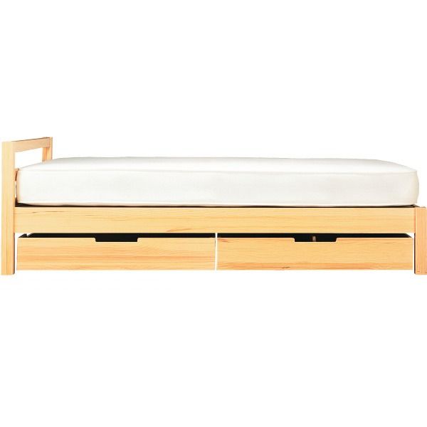 【無印良品 MUJI】松木單人床架（不含床下收納箱）, 家具及居家用品, 家具, 床架及床墊在旋轉拍賣