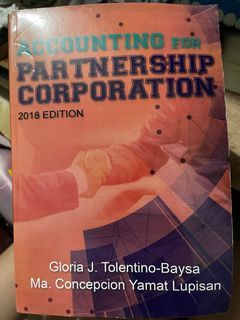 Accounting for Partnership Corporation (2018 Edition)