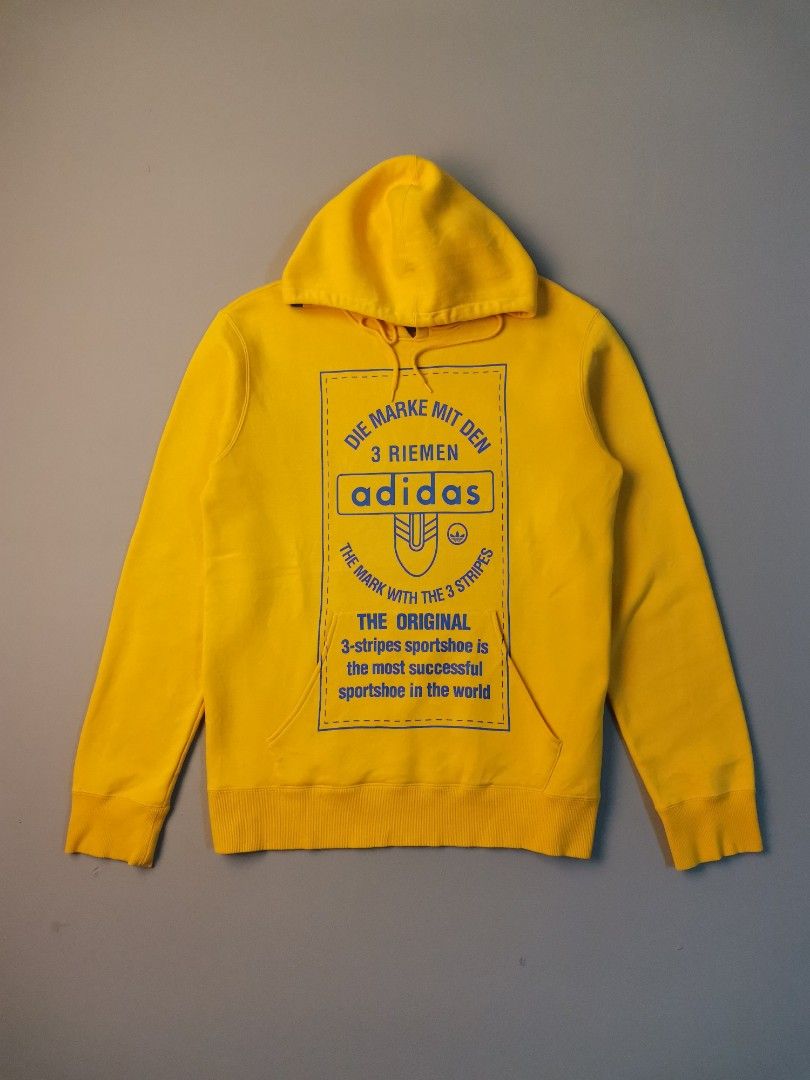 Adidas kaval hoodie top yellow