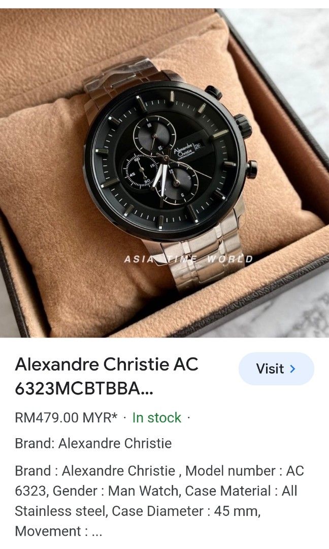 Alexandre Christie Men s Fashion Watches Accessories Watches