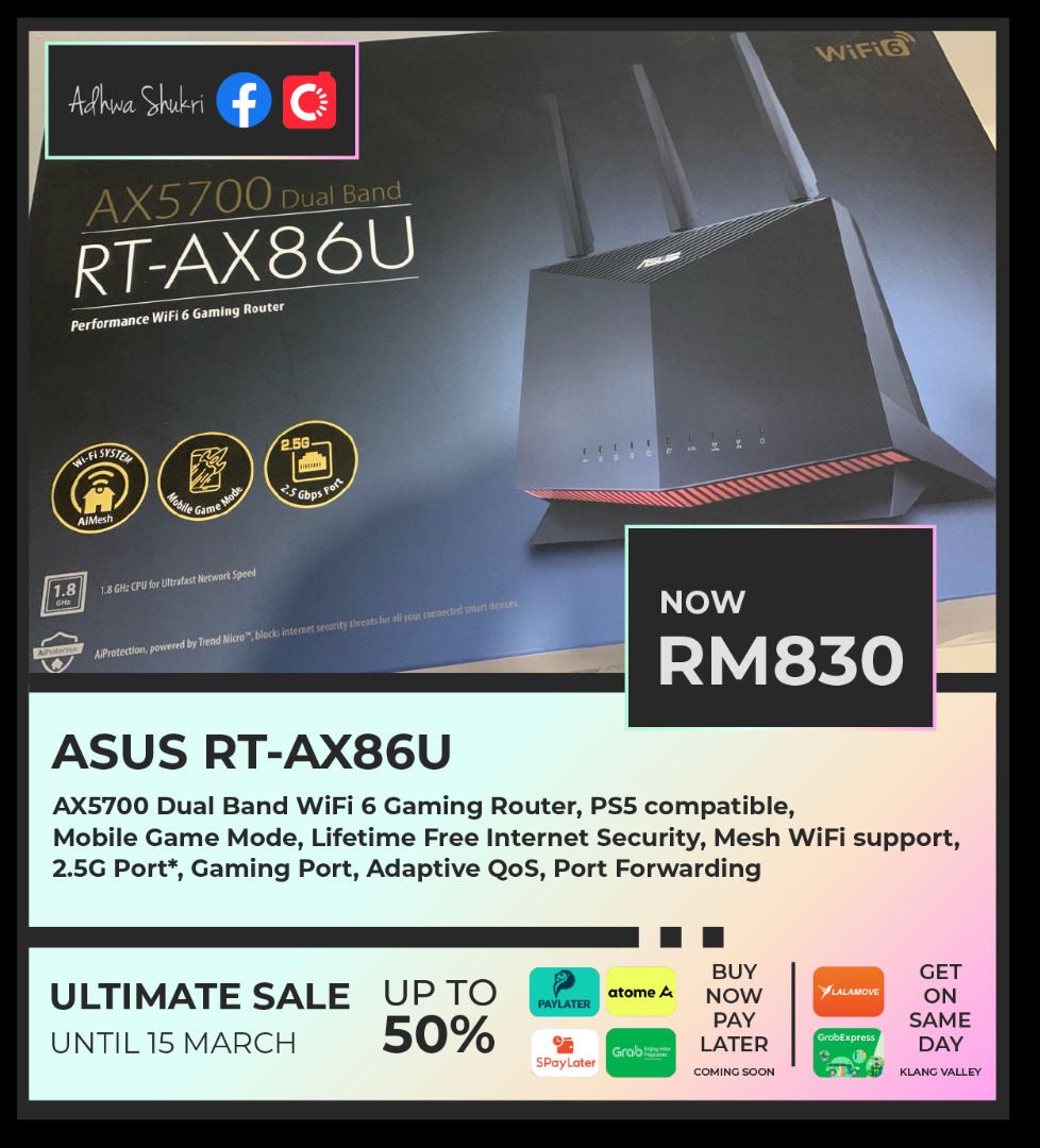 Asus Wireless Router RTAX86S Vs RTAX86U (difference Worth