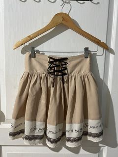 Auth Ank Rouge Coquette Chocolate Brown JSK Lolita Cosplay Skirt | parisian dainty