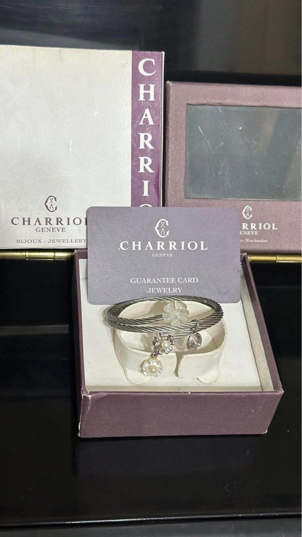 Authentic charriol (Category: Luxury Accessories) located in Manila. Submitted by chloe_luxuries (Listing ID 1288389712, Image 1). Description: Guaranteed original charriol celtic flower pearl bracelet Still in very good condition Comes with card and bopm for more details.