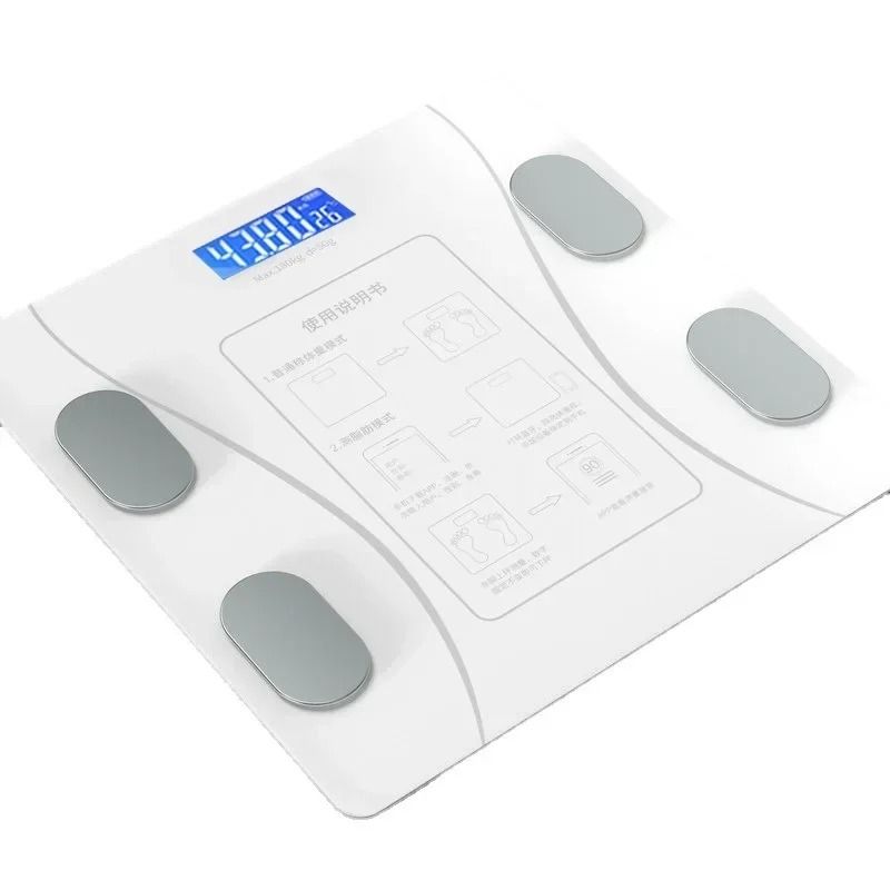 Bluetooth Smart Body Fat Scale Digital Body Weighing Scale with LCD Screen  Electronic Weighing BMI Composition Analyzer Tools, 健康及營養食用品, 健康監測儀和體重秤-  Carousell