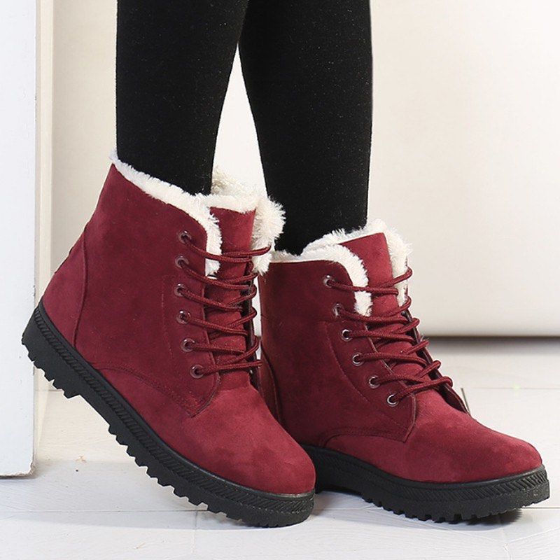 Warm ankle clearance boots