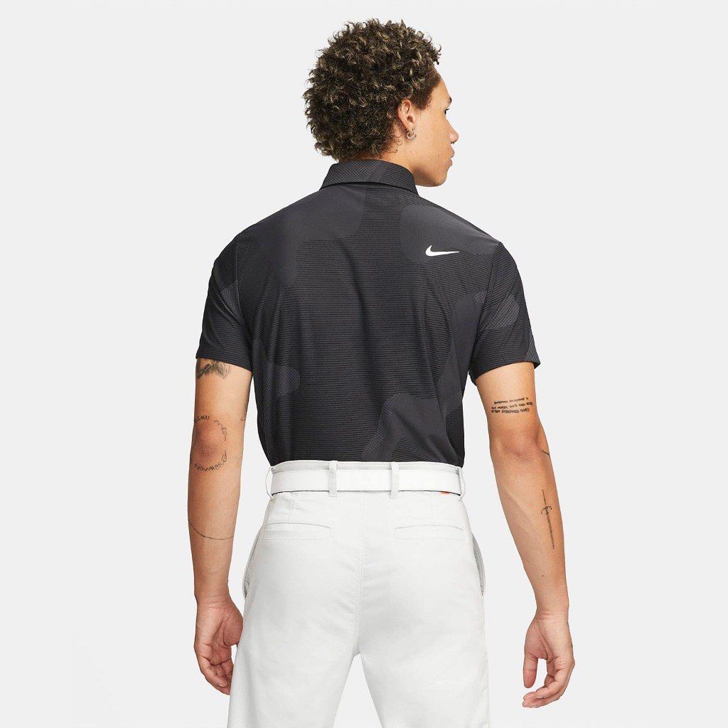 Mens black golf polo shirts on sale