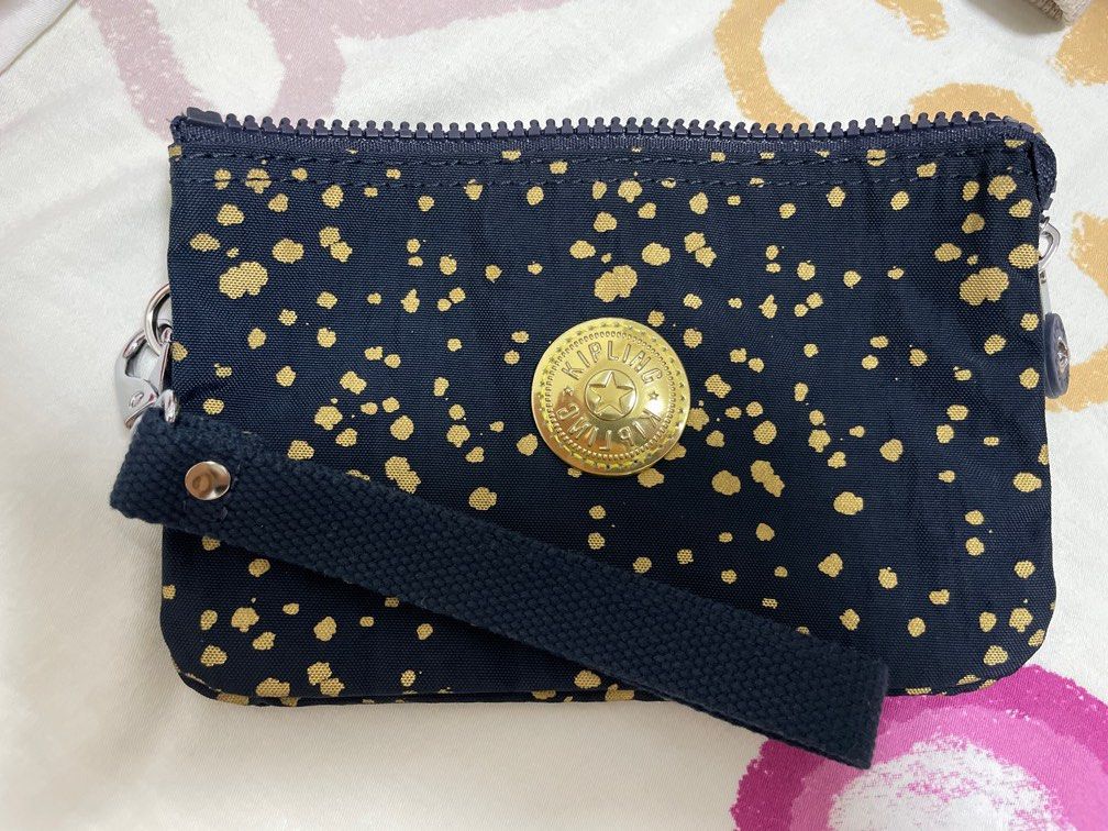Gold wristlet purse discount