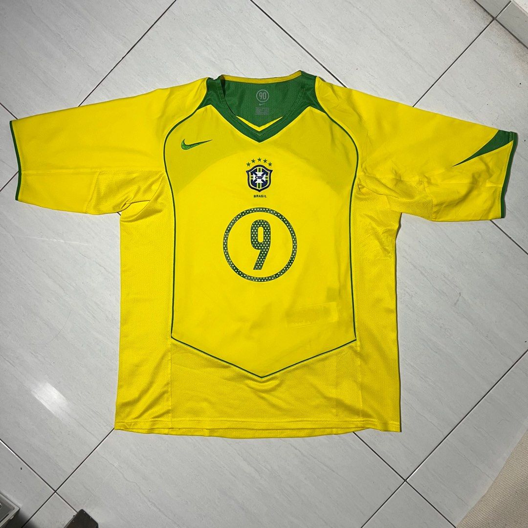 Nike Brazil home soccer jersey 2004/2006 Ronaldo #9