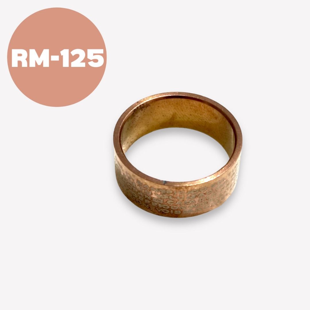 Gold metal clearance rings