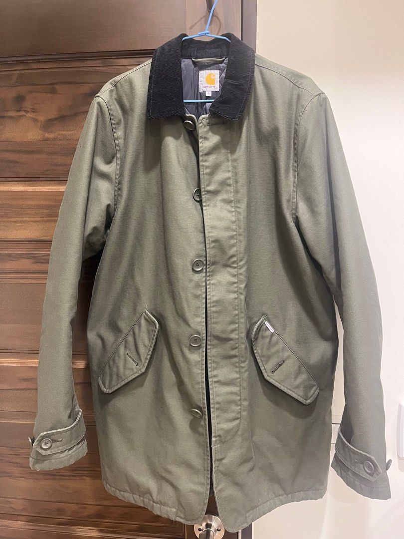 carhartt wip harris trench coat, 他的時尚, 外套、夾克、大衣
