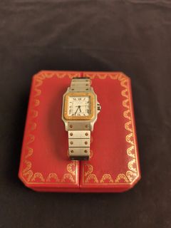 Cartier watch mens santos hot sale