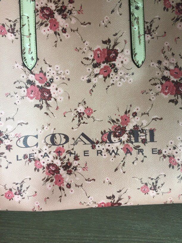 Coach highline tote with floral print sales